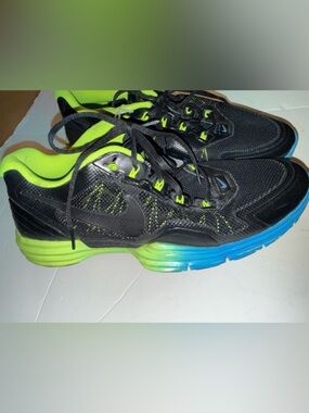 NIKE LUNAR TR1 TRAINER 1 Flywire Black Blue VOLT MENS SHOES SIZE 13 652808-004